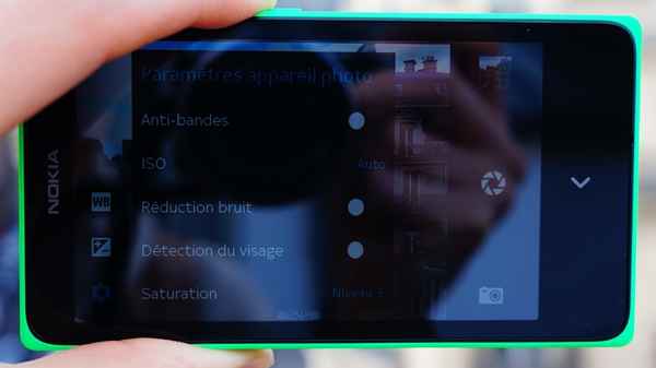 Nokia X : Appareil photo