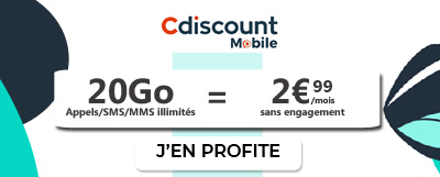 Forfait 20Go Cdiscount Mobile
