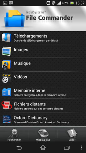 Sony Xperia Z File Commander