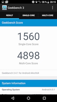 Alcatel Idol 4S interface