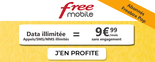 Freebox Pop forfait free data illimitee