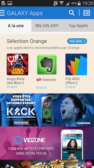 Samsung Galaxy S5 Mini applications