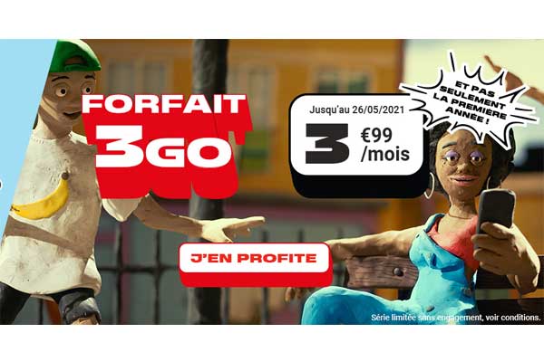 Bon plan NRJ Mobile : le forfait mobile 3Go à 3.99€/mois et pas seulement la première année