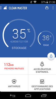 Wiko RIDGE 4G : Clean Master