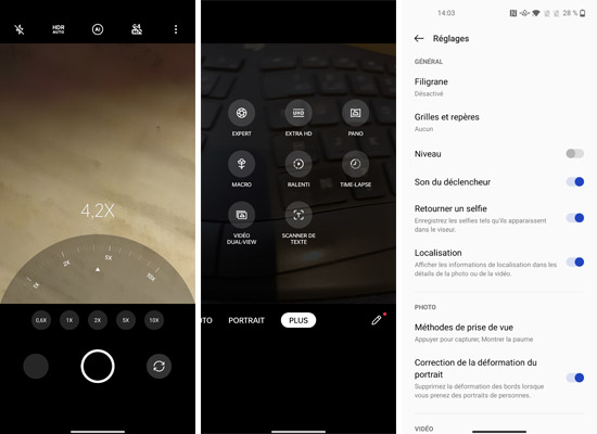Interface du OnePlus Nord CE 2 5G