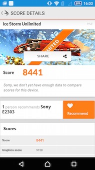 Sony Xperia M4 Aqua 3Dmark