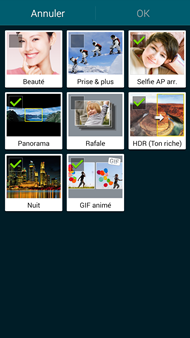 Samsung Galaxy A7 : Appareil photo