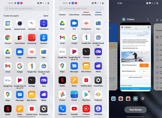 Application du OnePlus 10 Pro