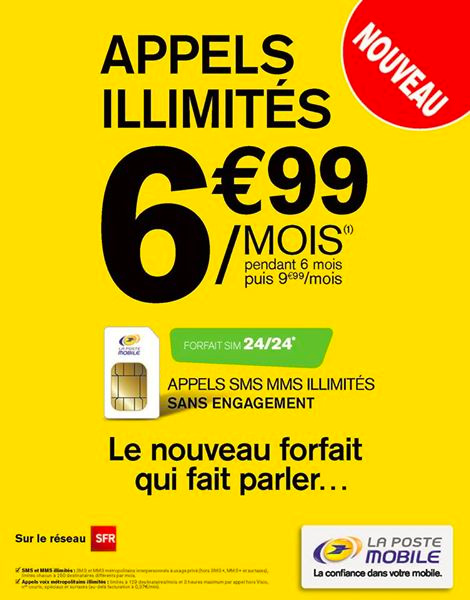 La Poste Mobile : un forfait SIM avec appels illimités à 6,99 euros