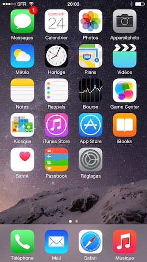 Apple iPhone 6 interface
