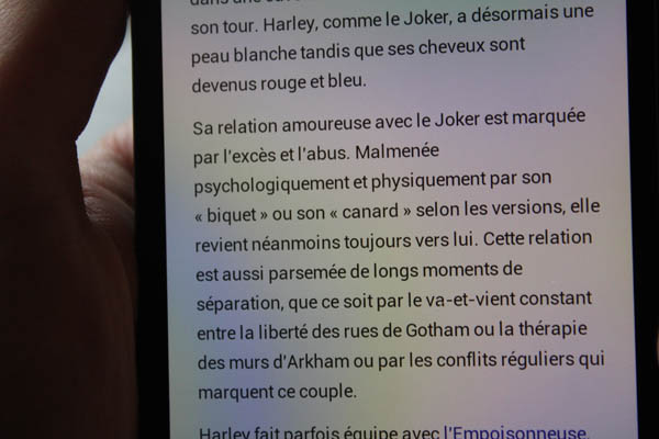 Sony Xperia Z écran