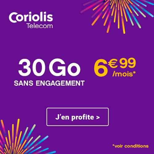 promo forfait 30Go Coriolis LMB