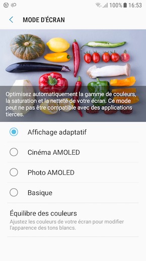 Samsung Galaxy J5 (2017) interface