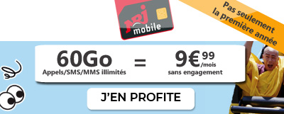promo forfait 60Go NRJ Mobile
