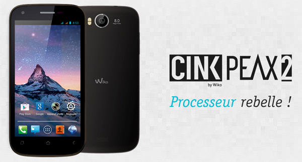 Wiko lance le Cink Peax 2