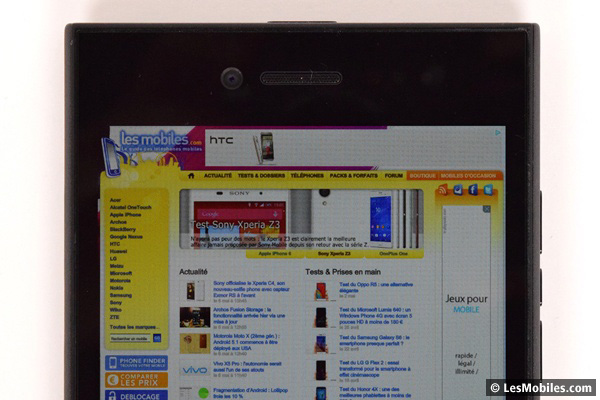 BlackBerry Leap : écran
