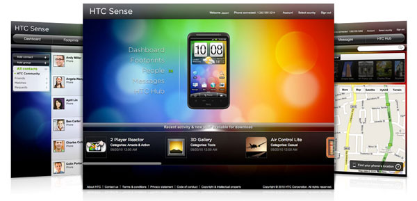 Ouverture du service HTCSense.com