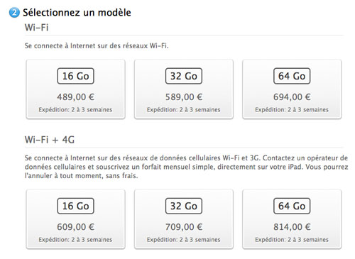 Nouvel iPad : Apple déjà en rupture de stock pour les précommandes