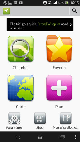Sony Xperia Z Maps