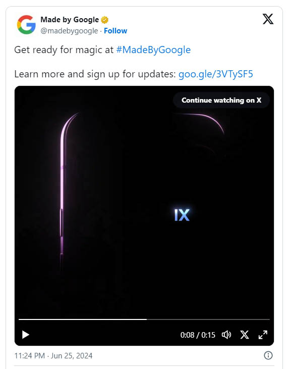 Google Pixel Annonce