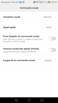 Honor 8 : commandes vocales