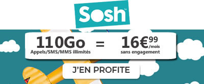 Forfait Sosh 110 Go à 16.99?