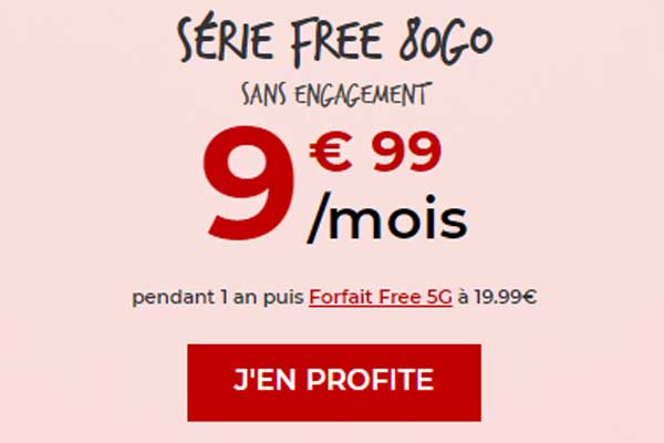 Forfait à moins de 10€ : Dernières heures pour profiter de la promotion Free Mobile 80Go !