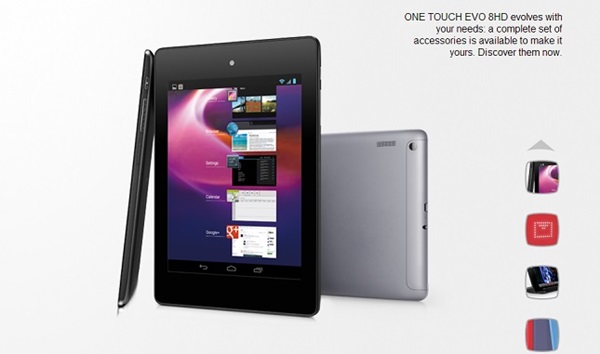 Alcatel One Touch Evo 8HD : une tablette Android pour néophytes