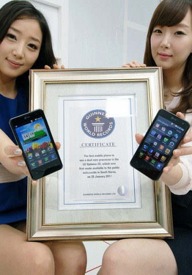 Le LG Optimus 2X entre dans le livre des records