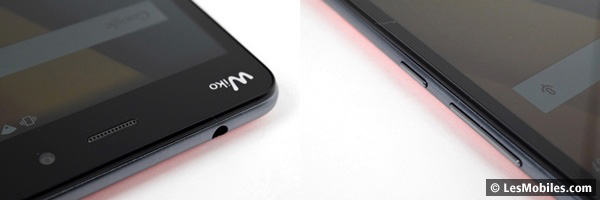 Wiko Pulp Fab 4G : haut-parleur et boutons