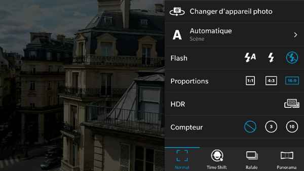 BlackBerry Leap : Appareil photo