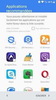Alcatel Idol 4S interface