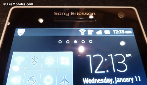 sony ericsson xperia S prise en main ces 2012 Las Vegas