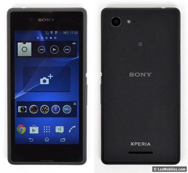 Sony Xperia E3 : avant / arrière