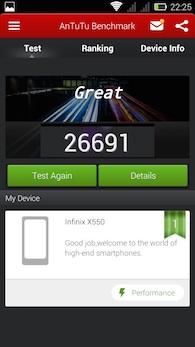 Infinix Alpha 8 Antutu