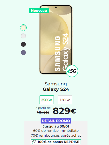 Promo RED Samsung Galaxy S24