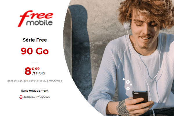 La promo Free Mobile 90Go à 8.99€ se poursuit pour Les French Days