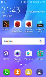 Samsung Galaxy J1 (2016) : bureau