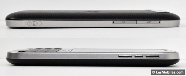 BlackBerry Classic : gauche / droite