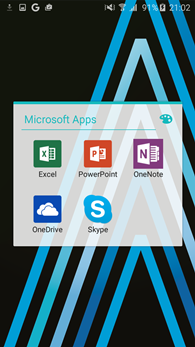 Samsung Galaxy A3 (2016) : Microsoft suite