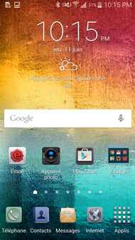 Samsung Galaxy A7 : bureau