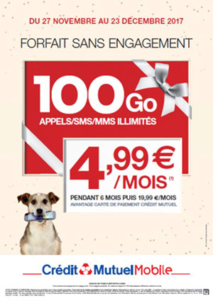 Forfait Crédit Mutuel Mobile 100 Go
