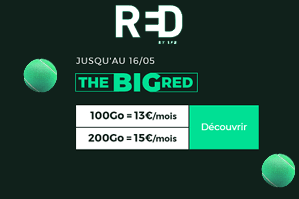 Faites vite ! Les deux énormes forfaits mobiles BIG RED à prix cassés s'arrêtent ce soir...