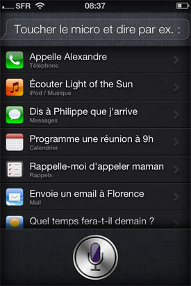 test siri iphone 4S Apple assistant vocal reconnaissance vocale intelligence artificielle