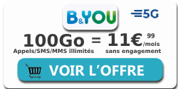 Forfait 100Go B&you