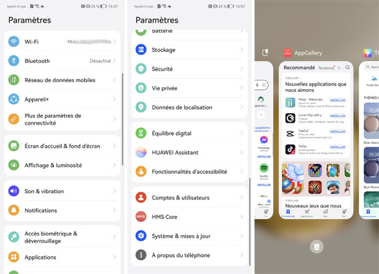 Paramètres du Huawei P50 Pro
