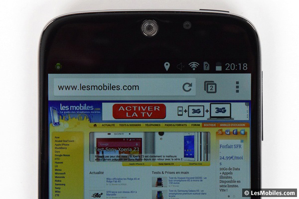 Acer Liquid Jade S : écran