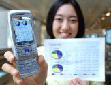 Le Samsung SPH-V6500 visualise des documents