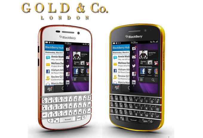 Trop d'argent et fan de BlackBerry ? Le Q10 devrait se décliner en or