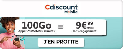 Forfait Cdiscount Mobile 100 Go à 9.99?
